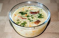 Суп - пюре из белых грибов с молоком