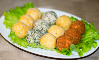 Сырные шарики с начинкой