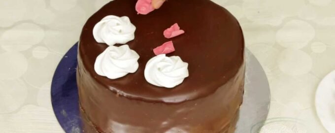 Торт Безе с шоколадом рецепт с фото